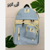 کوله پشتی زرین دیبا ضد آب 3 زیپ با جای قمقمه