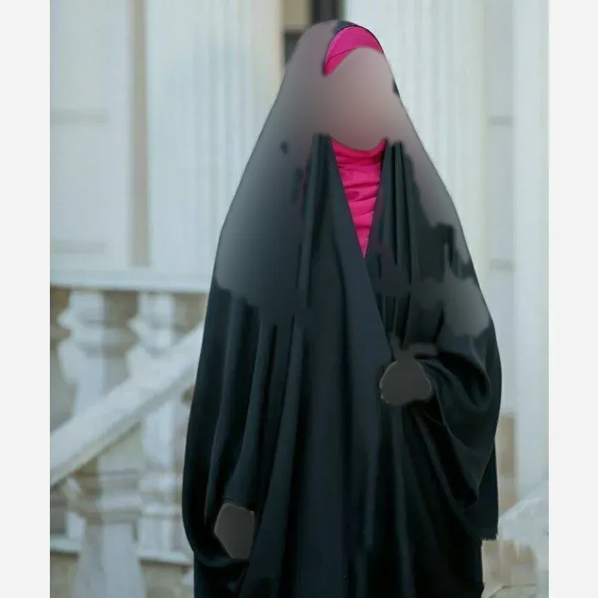 چادر جده عربی اصیل سوپر ژرژت مشکی
