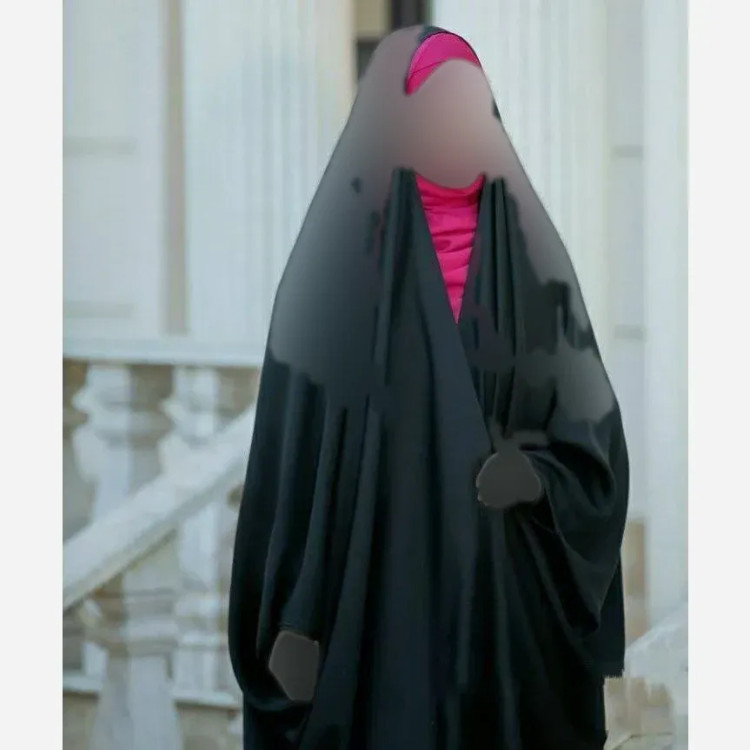 چادر جده عربی اصیل سوپر ژرژت مشکی