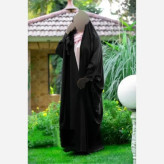 چادر جده پاپیونی سوپر ژرژت مشکی