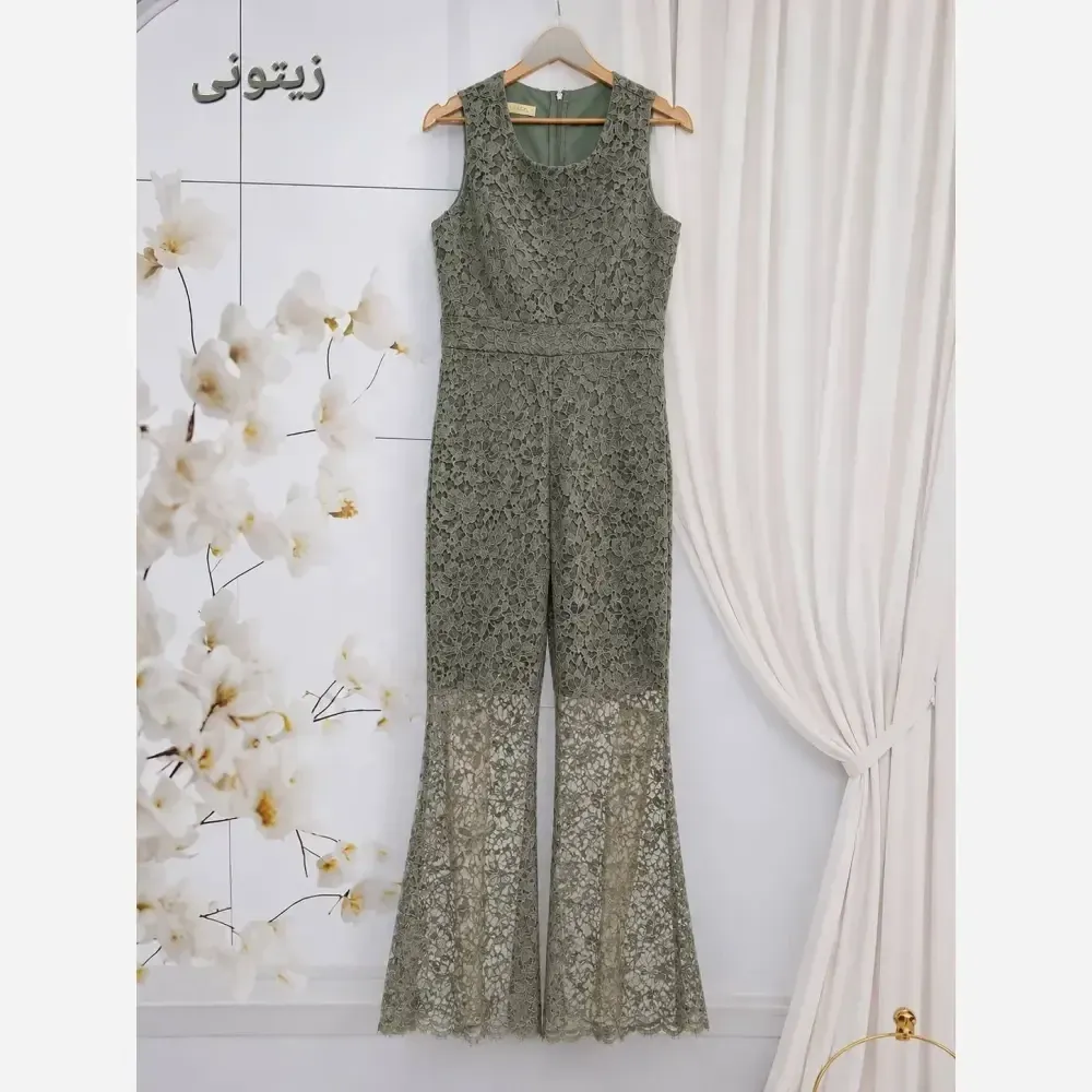 اورال مجلسی دانتل آستردار کاپ دار زیپ مخفی زنانه
