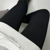 لگ طرح کبریتی تو کرکی رنگ مشکی فری سایز جنس گلکسی کبریتی طرح بافت