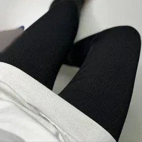 لگ طرح کبریتی تو کرکی رنگ مشکی فری سایز جنس گلکسی کبریتی طرح بافت