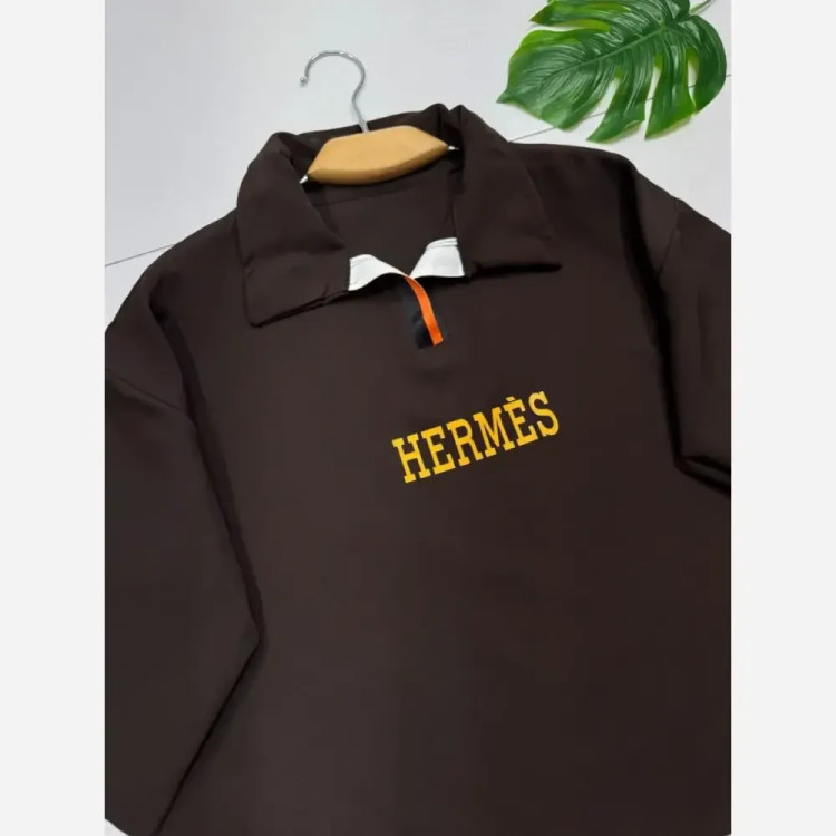 ست بلوز و شلوار مازراتی درجه یک اورجینال طرح HERMES سایز فری 38 تا 46