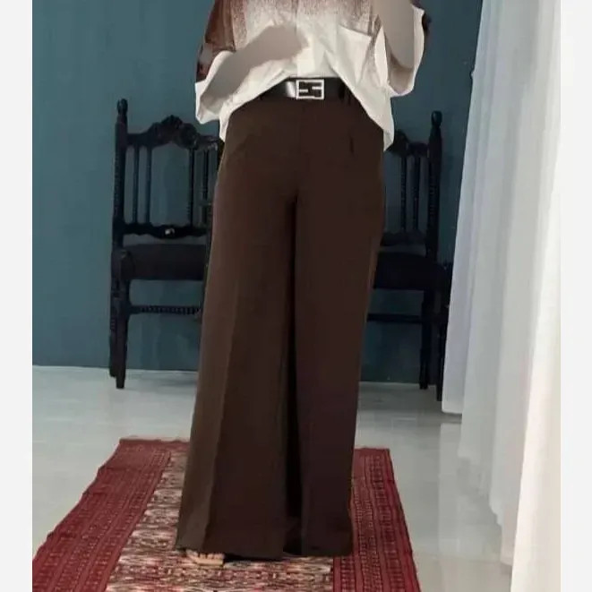 شلوار بگ زنانه جنس بزیاق قد 102 رنگ بندی متنوع سایز L تا XXL