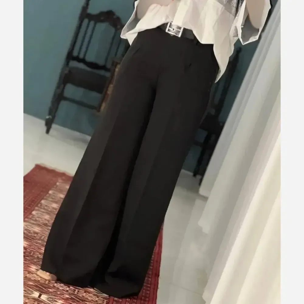 شلوار بگ زنانه جنس بزیاق قد 102 رنگ بندی متنوع سایز L تا XXL