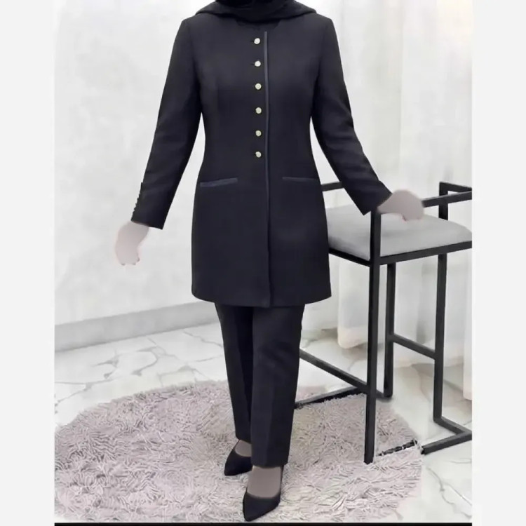 مانتو شلوار اداری ساغر جنس پرشیا درجه یک