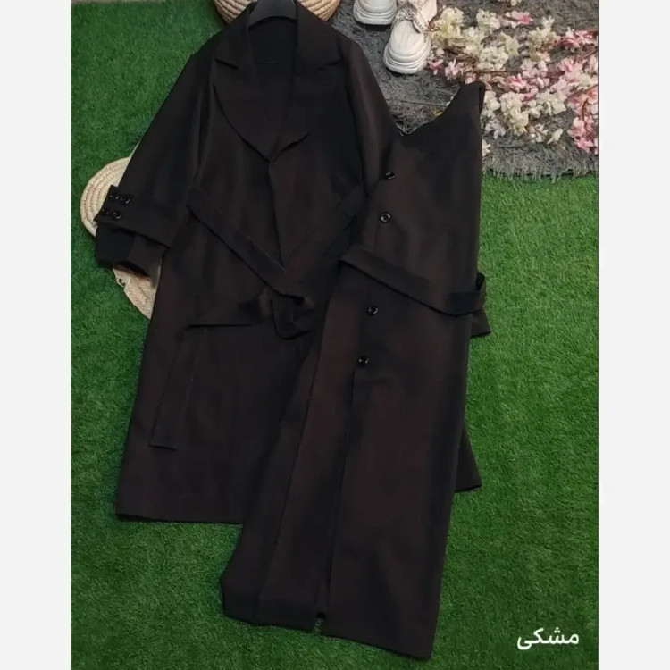 مانتو پاییزه دانشجویی مدل مد جنس هرمس اعلا سایز 38 تا 46