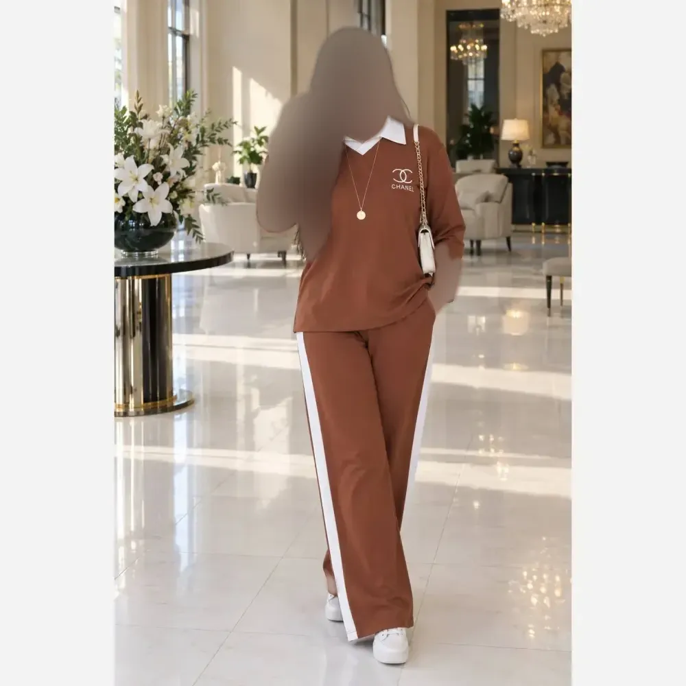 ست اسپرت زنانه روژا جنس گلکسی نخ پنبه فری سایز
