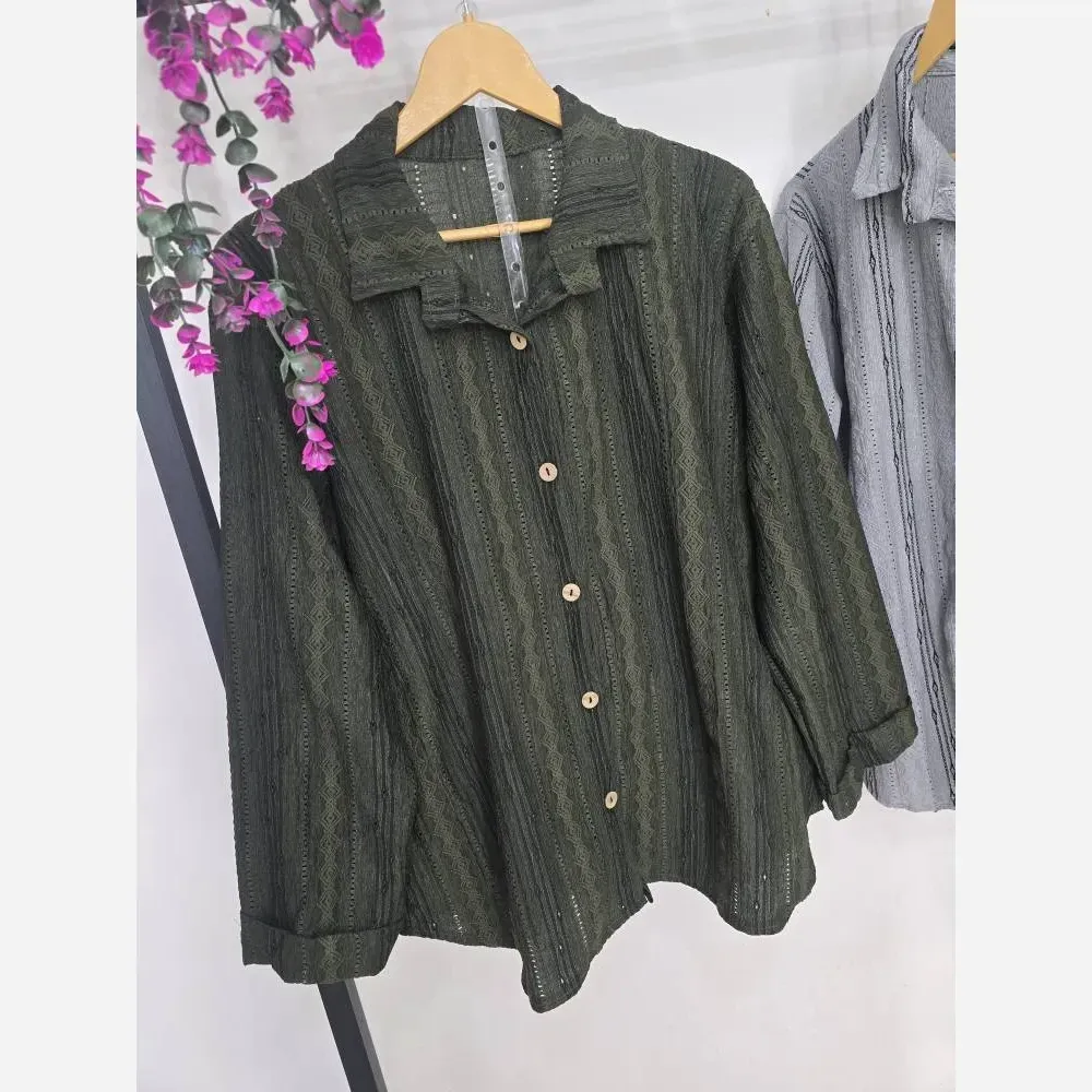شومیز زنانه کرانه جنس مراکشی طرح ابریشم فری سایز