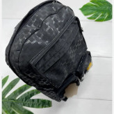 کوله روشا جنس نانسی ابعاد 35 در 40 سانت رنگ مشکی و کرم نسکافه ای