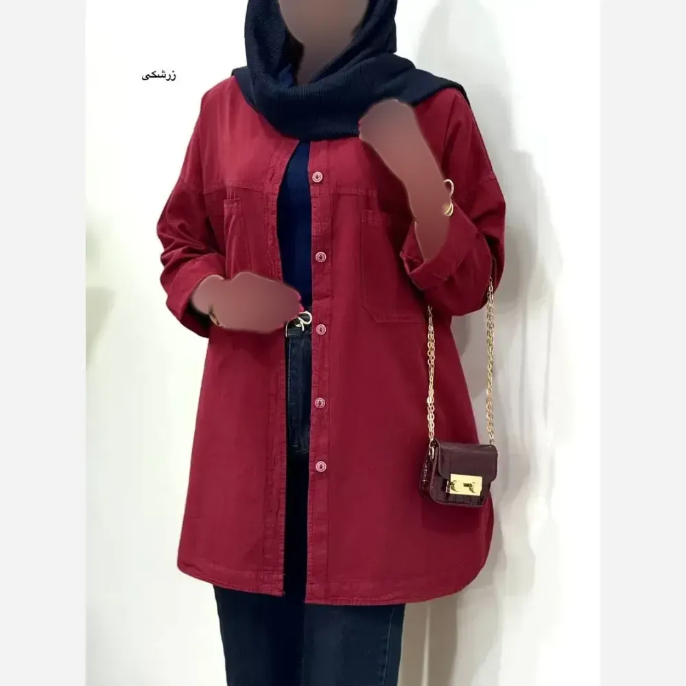 شومیز زنانه مدل آمنه جنس لنین الیاف باکیفیت سایز فری