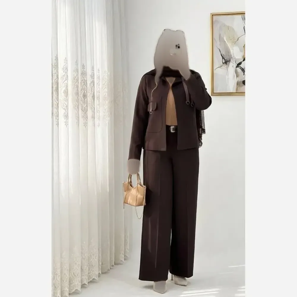 کت شلوار زنانه مدل ارمیا پارچه مازراتی درجه یک رنگبندی متنوع سایز 1 و 2