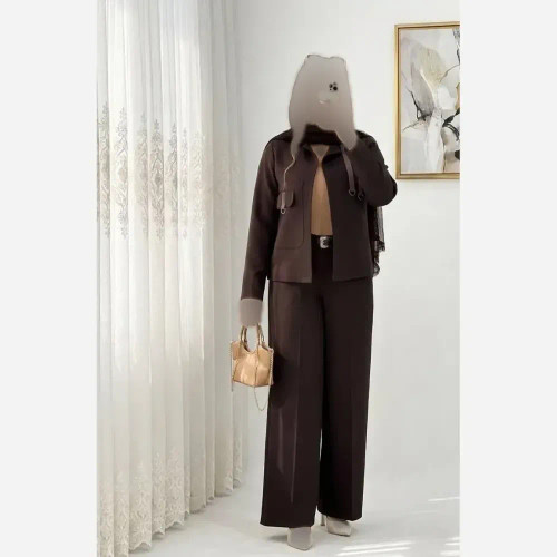 کت شلوار زنانه مدل ارمیا پارچه مازراتی درجه یک رنگبندی متنوع سایز 1 و 2