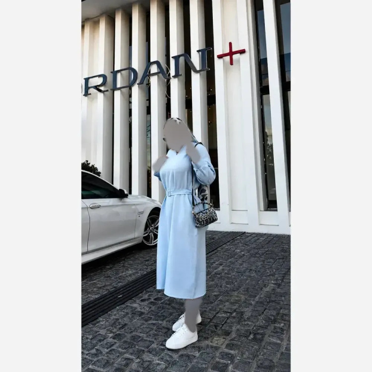 کفتان پیراهنی زنانه شانتون نخ درجه یک فری سایز مدل چشمه