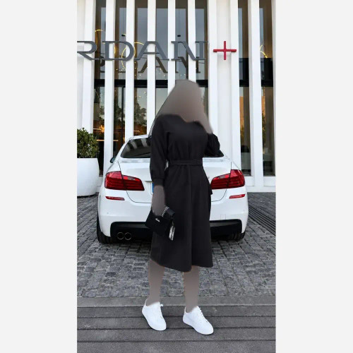 کفتان پیراهنی زنانه شانتون نخ درجه یک فری سایز مدل چشمه