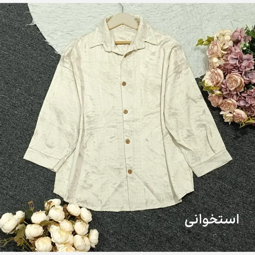 مانتو پاییزه طرح دار لاویس فری سایز درجه یک