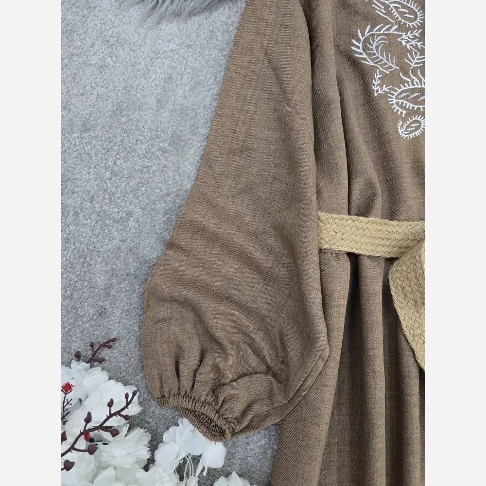 کفتان گلدوزی ترمه شانتون فری سایز بلند قد 130