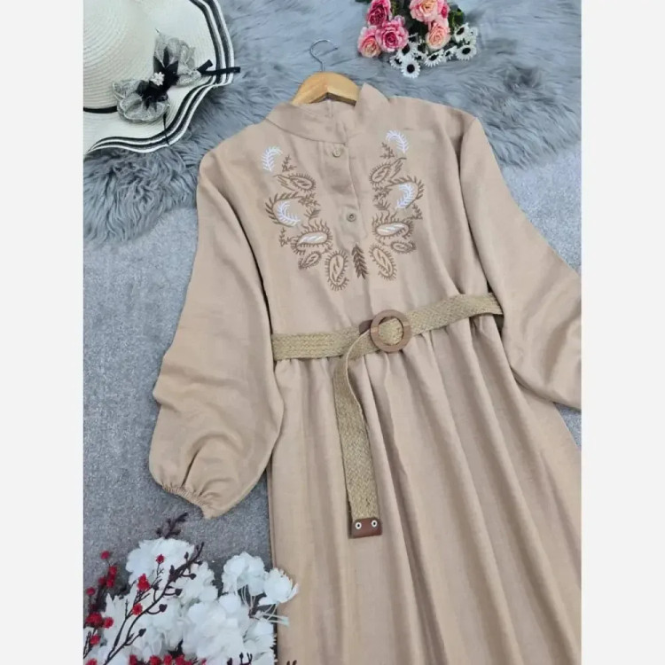 کفتان گلدوزی ترمه شانتون فری سایز بلند قد 130