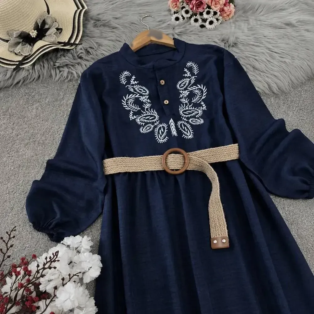 کفتان گلدوزی ترمه شانتون فری سایز بلند قد 130