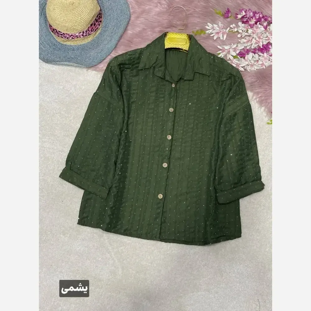 شومیز زنانه شانتون کوک دوزی فول نگین فری سایز 38 تا 46