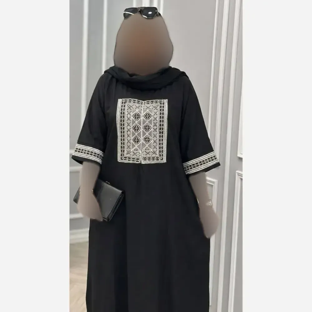 عبا زنانه مدل شیما جنس داکرون رنگ مشکی سایز فری سایز