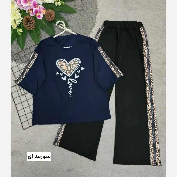 ست بلوبری زنانه پنبه با کیفیت فری سایز 38 تا 46
