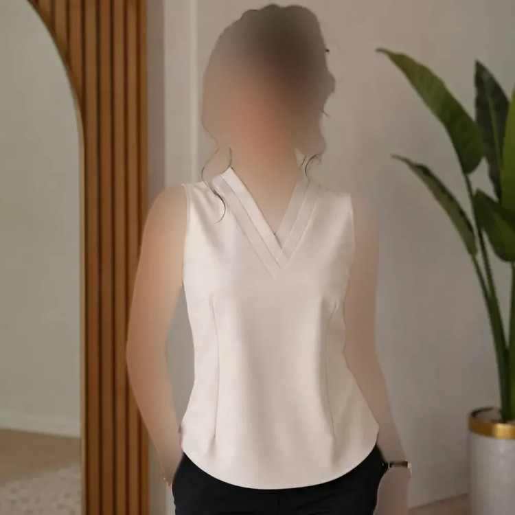 تاپ مجلسی زنانه یقه هفت الیزه درجه یک
