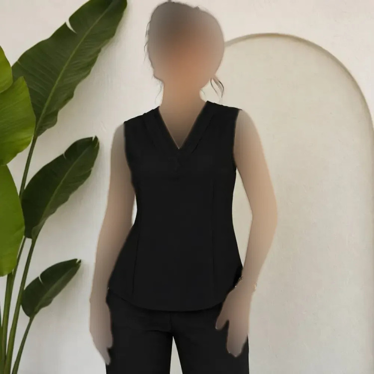 تاپ مجلسی زنانه یقه هفت الیزه درجه یک