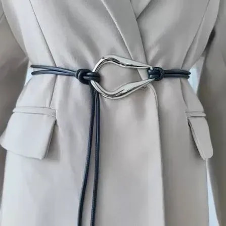 کمربند گره ای چرمی فری سایز