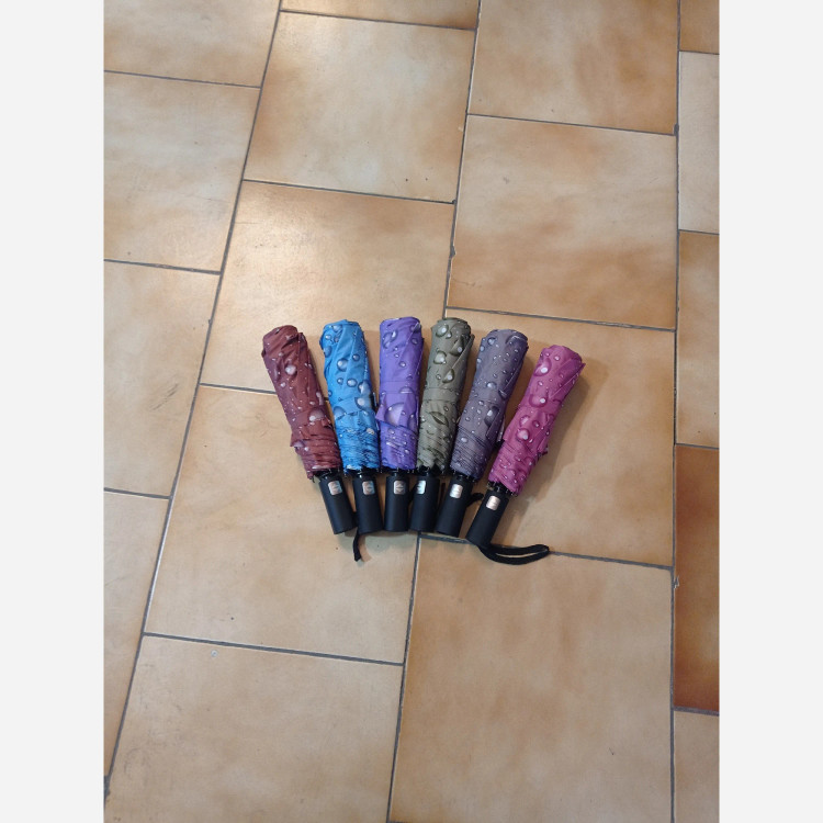 چتر اتومات زنانه طرح قطره ای ضد باد فول اتوماتیک 8 فنره