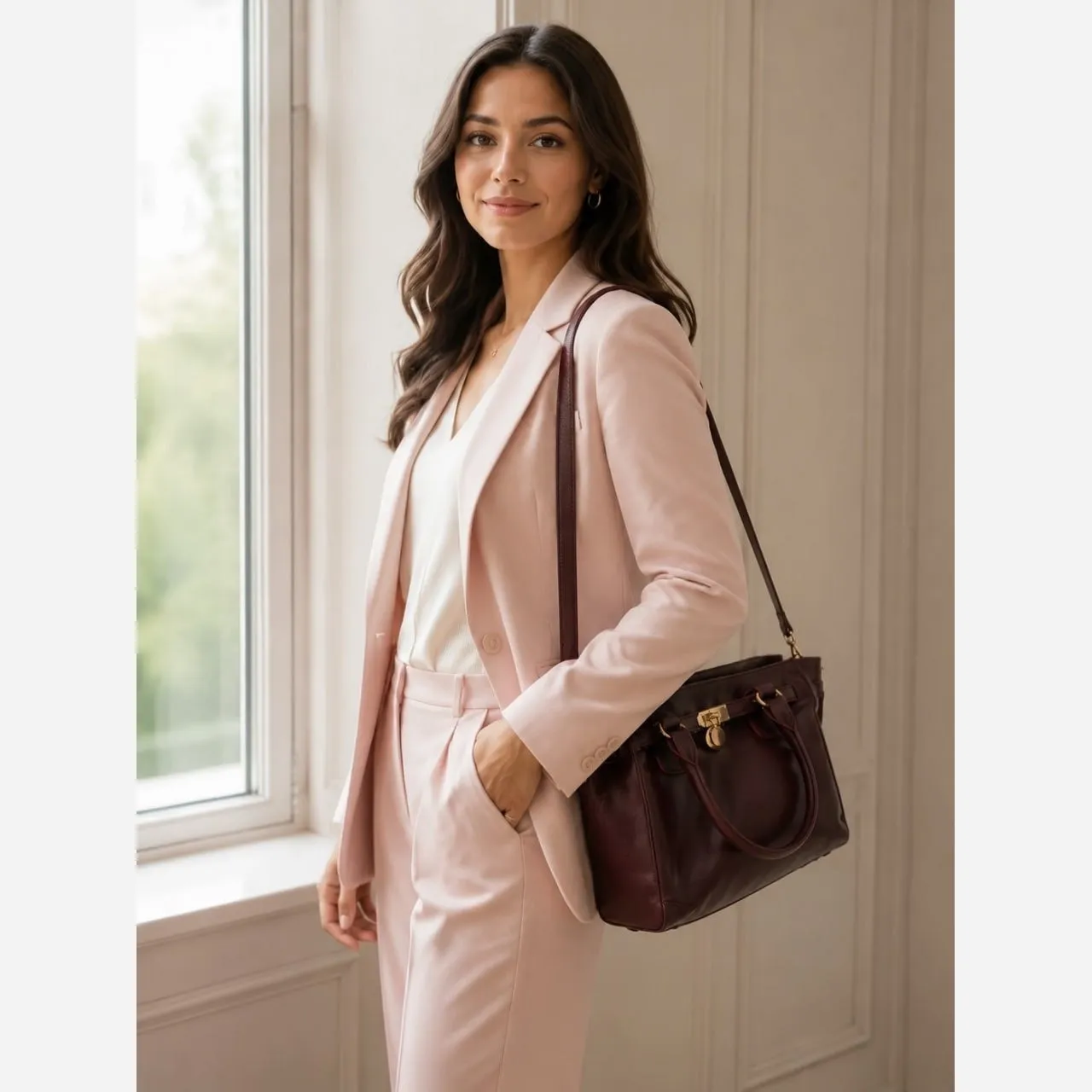 کیف زنانه چرم مصنوعی اسپرت و روزمره بند بلند