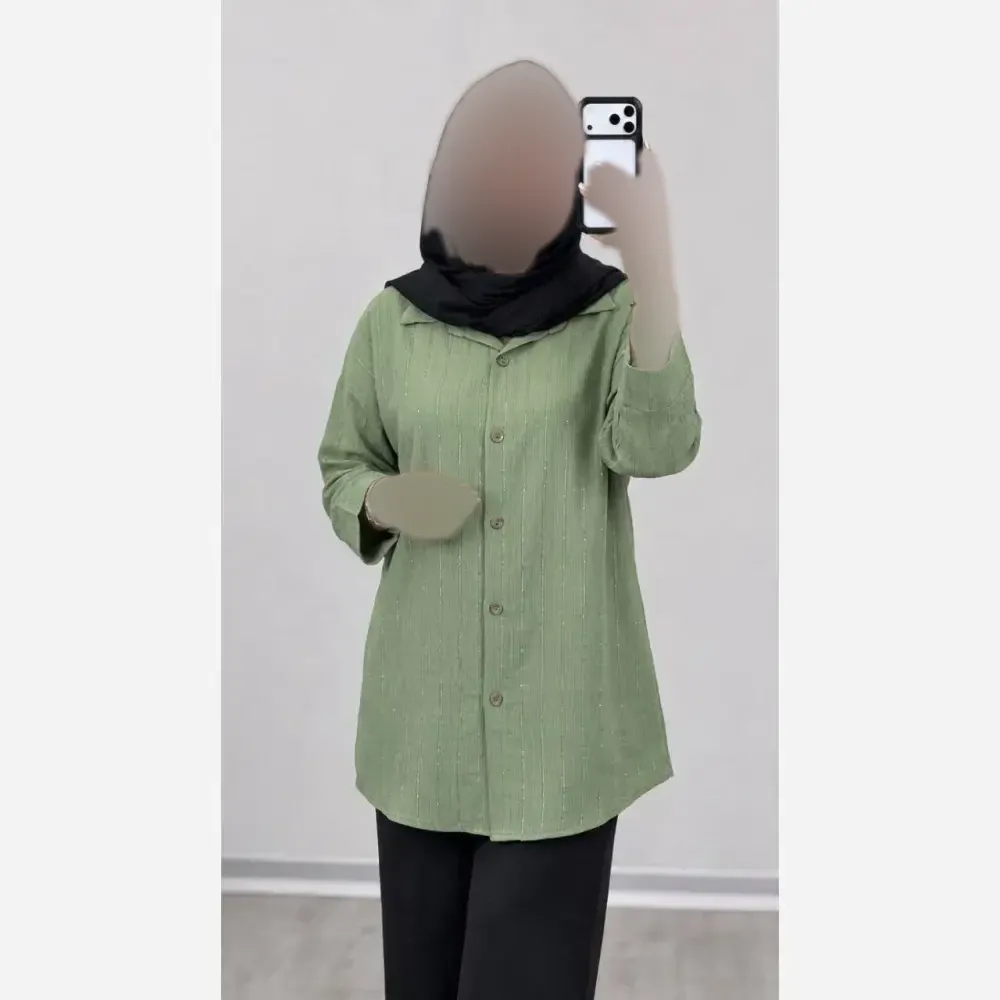 شومیز فول نگین زنانه مجلسی کیمونو فری سایز جنس کنزی ژاگارد