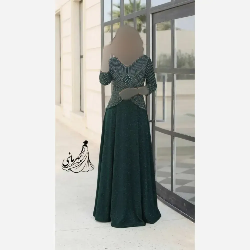 پیراهن مجلسی زنانه لمه کاپدار سایز بزرگ قد 150 رنگ بندی متنوع