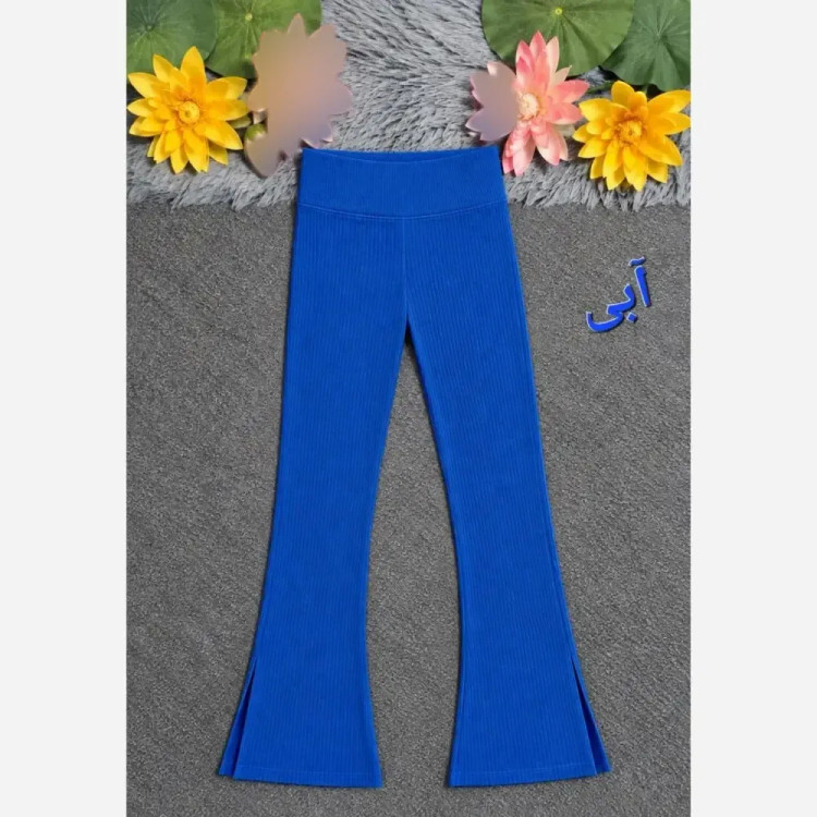لگ کبریتی کمر گنی دمپا گشاد چاک دار زنانه سایز بزرگ