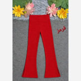 لگ کبریتی کمر گنی دمپا گشاد چاک دار زنانه سایز بزرگ
