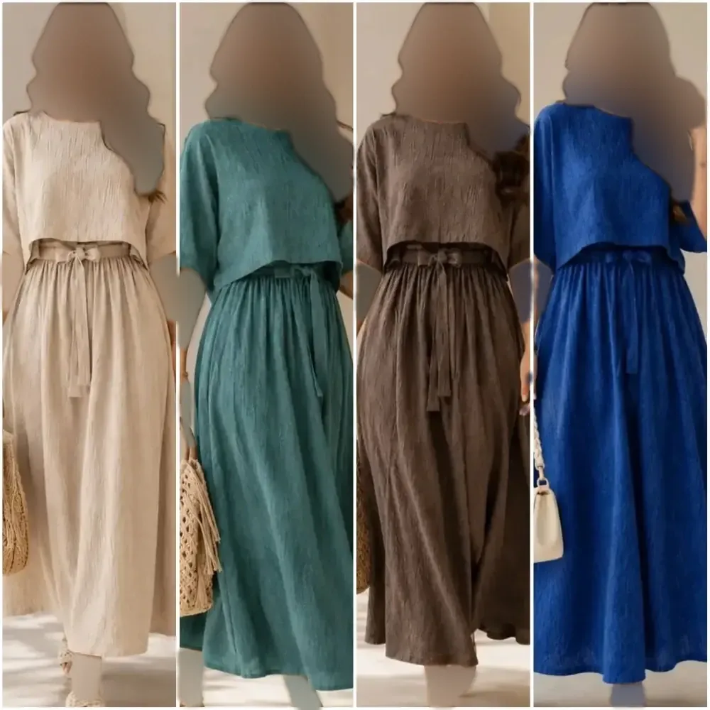 ست سارافن و رویه زنانه آویژه جنس لنین فری سایز