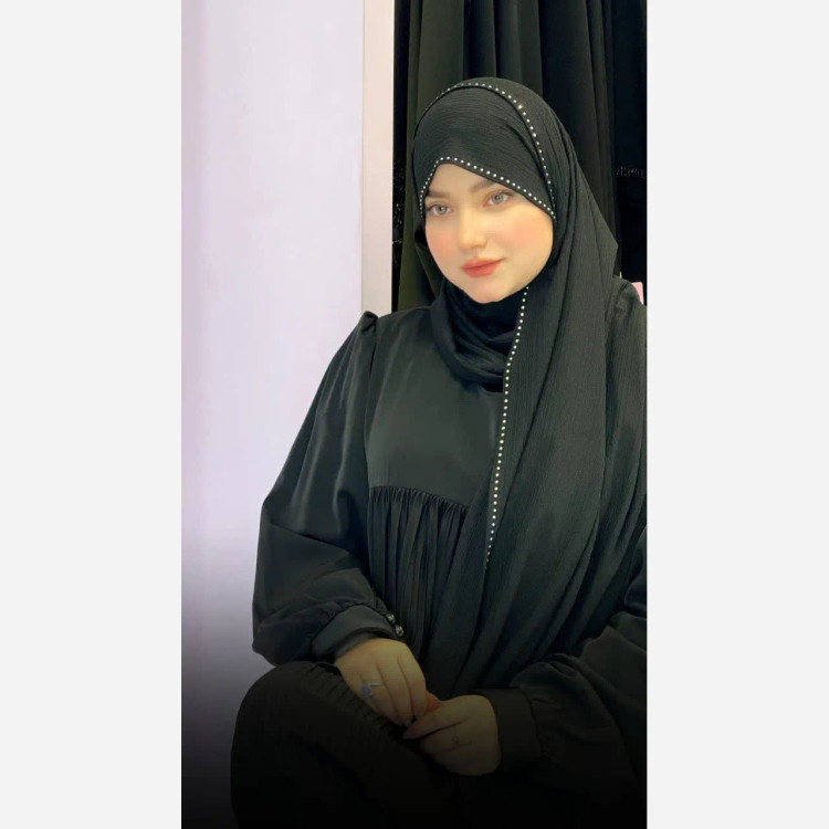 شال کشی کویتی کریشه تریکو کش نگین دار و ساده ابعاد 2 در 75 سبک و خنک