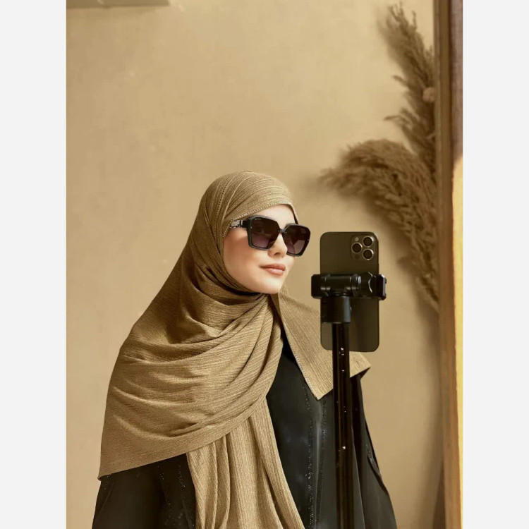 شال کشی کویتی کریشه تریکو کش نگین دار و ساده ابعاد 2 در 75 سبک و خنک