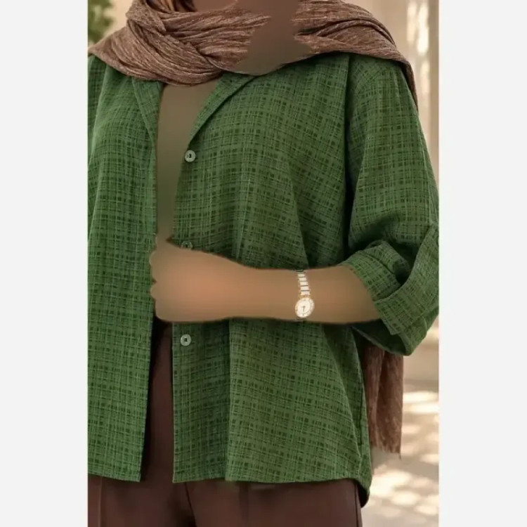 مانتو برکه ژاکارد شیشه ای اعلا فری سایز 36 تا 48