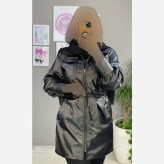 کاپشن چرم مدل یاشین رنگ مشکی سایز فری 38 تا 46