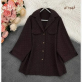 مانتو باکسی ینزی فول نگین خنک تابستانی فری سایز تا 48
