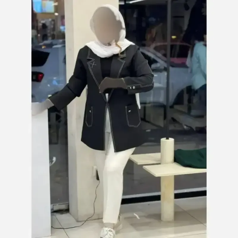 کت زنانه مزونی اسنا جنس دبل مازراتی درجه یک رنگ بندی متنوع سایز 1 و 2