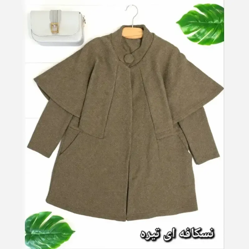 پالتو زنانه مدل ونیز بافت فشرده فری سایز 38 تا 46 رنگ مشکی و ذغالی و طوسی و نسکافه ای