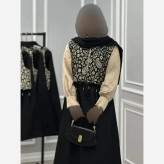 ست کت و دامن زنانه ژیله منگوله دار و دامن پرشیا سایز 36 تا 46