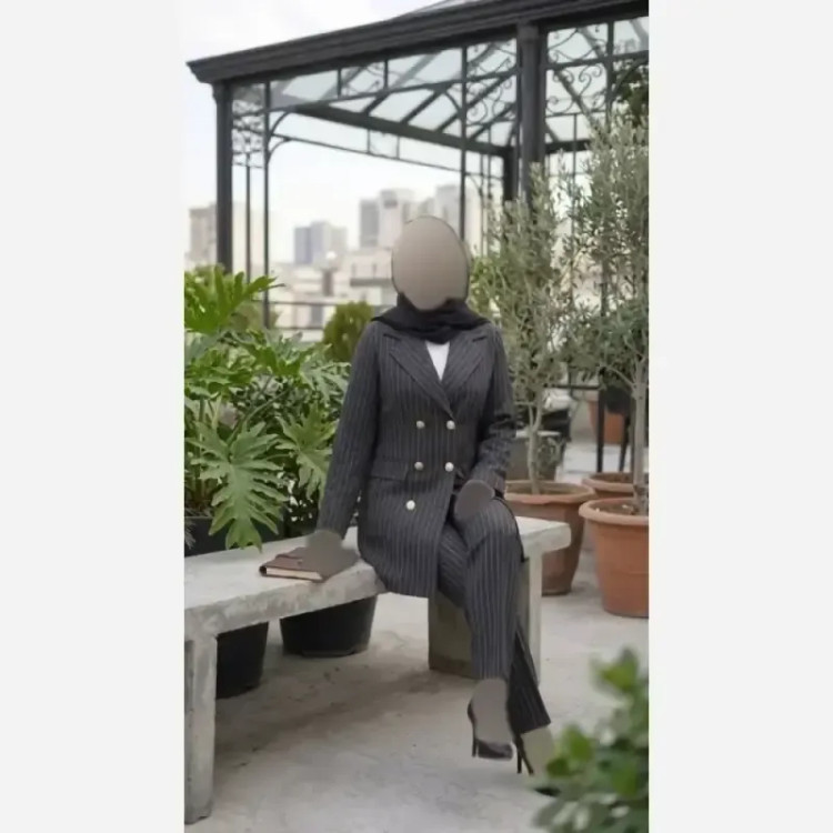 ست اداری سارا پارچه مازراتی کجراه درجه یک رنگ بندی متنوع سایز 1 و 2