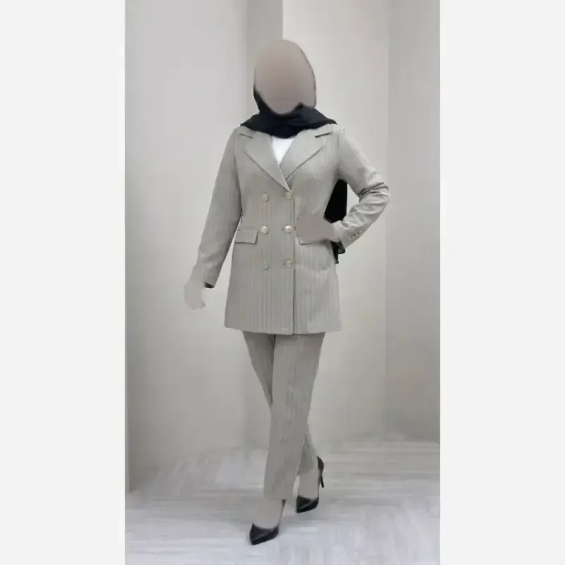 ست اداری سارا پارچه مازراتی کجراه درجه یک رنگ بندی متنوع سایز 1 و 2