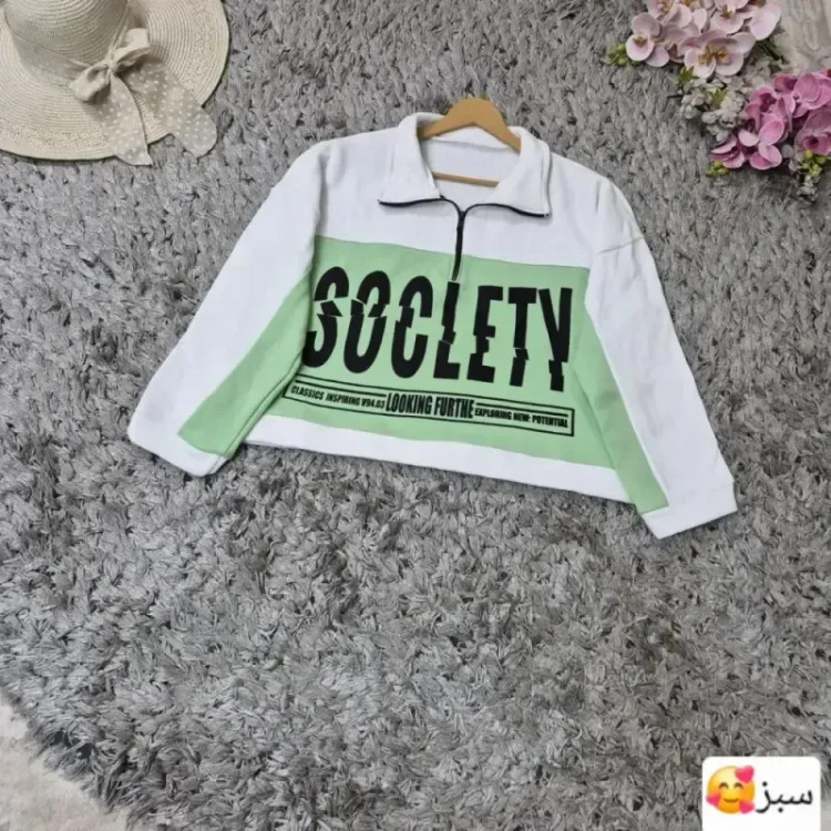 دورس نیم زیپ تو کرکی زنانه فری سایز رنگی