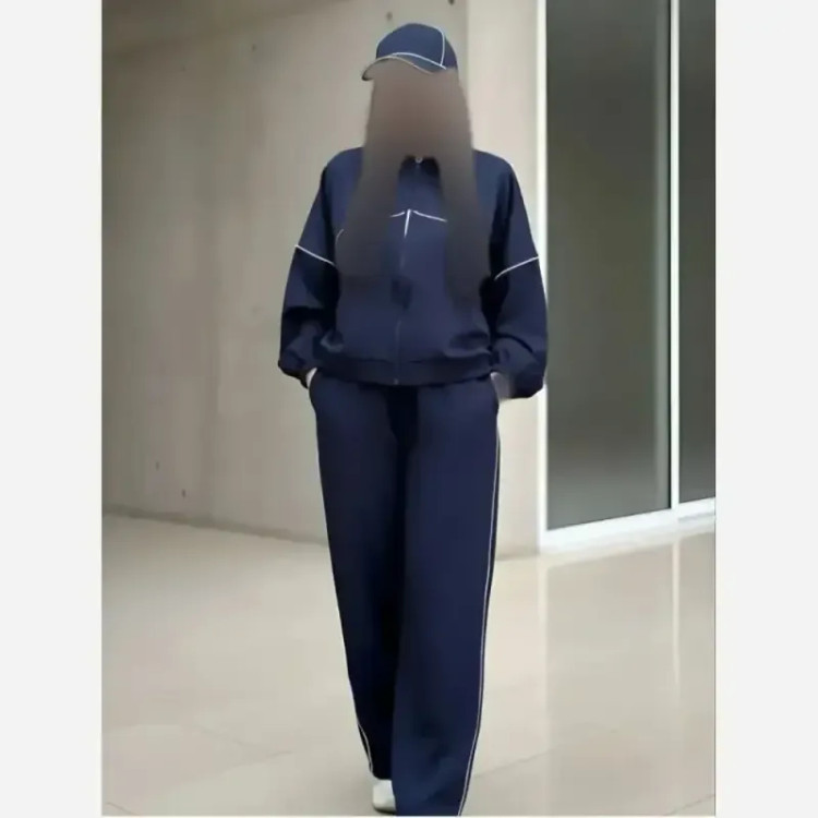 ست سوییشرت و شلوار نانسی جنس مازراتی درجه یک رنگ مشکی موکا سرمه ای سایز فری 38 تا 46
