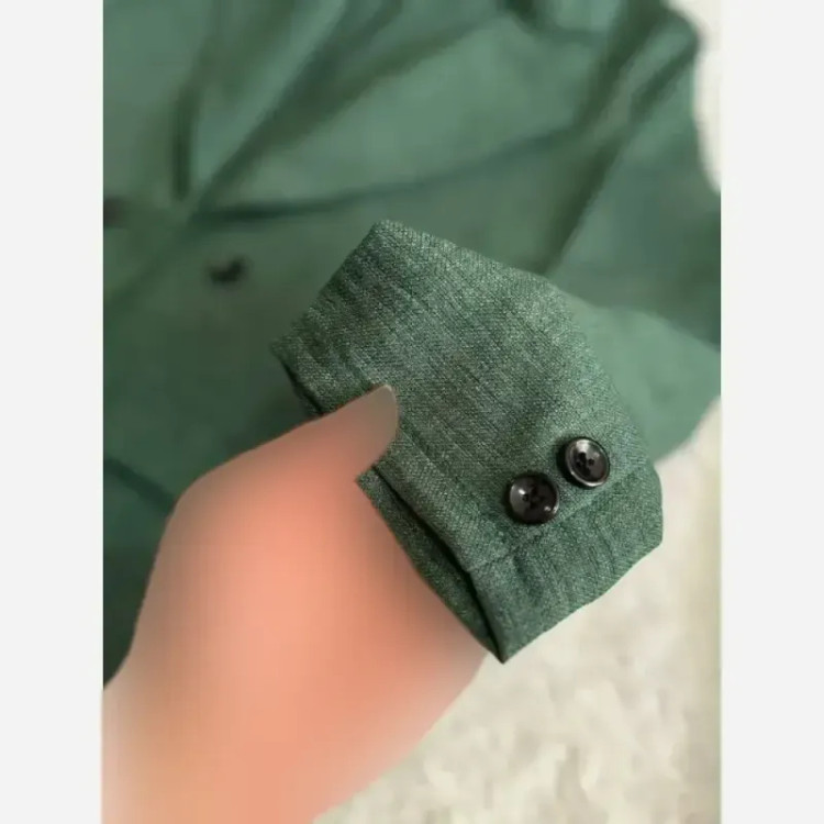 ست کت شلوار زنانه شانتون اعلا رنگ سبز و کاربنی سایز فری مناسب 36 تا 40